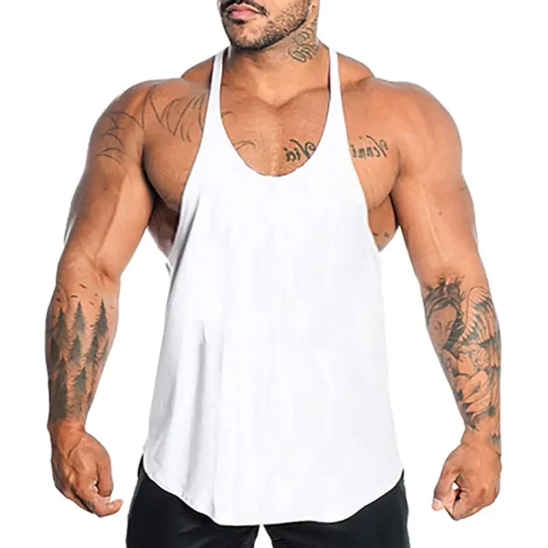 Crossfit Vest - Hardloopvesten Heren Mouwloos Sweatshirt Gym Singlets