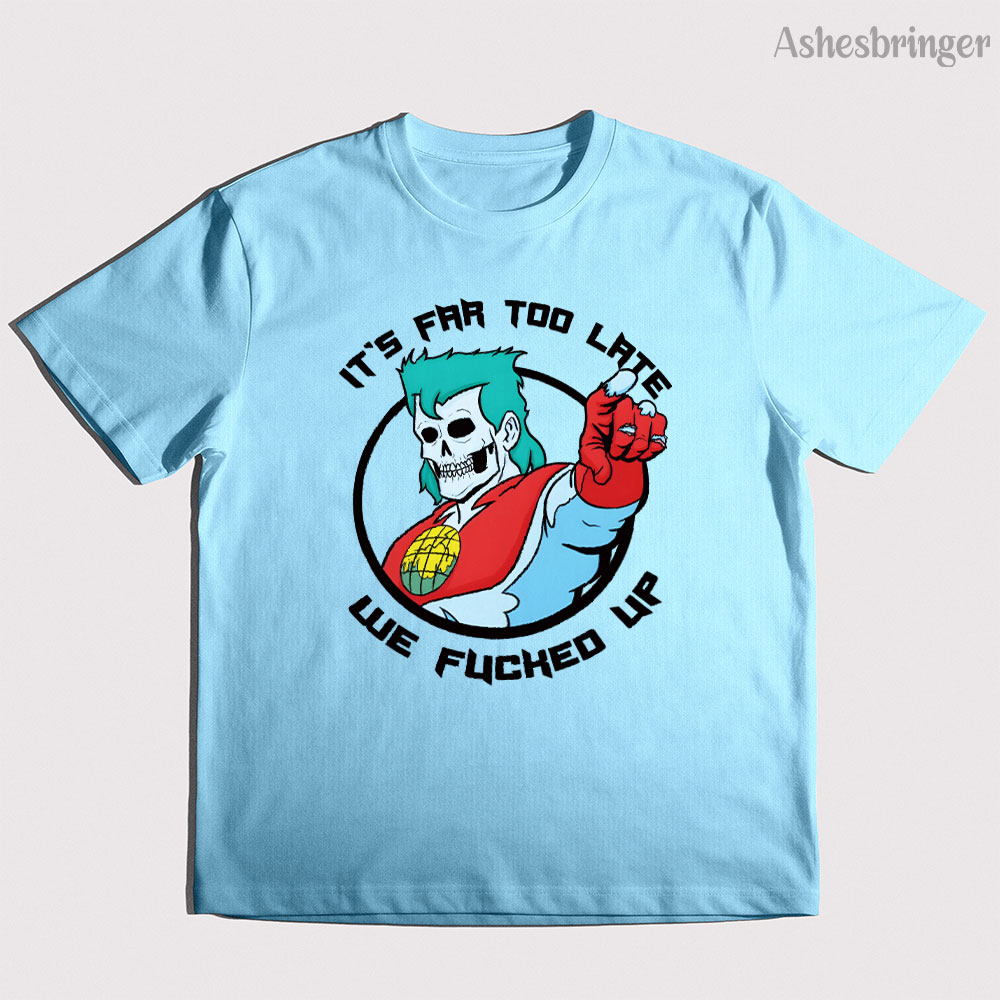 Crossfit Mayhem - Heren katoenen Captain Planet grafisch T-shirt
