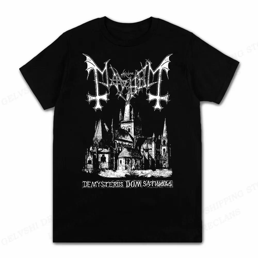 Crossfit Mayhem - Rockband Mayhem Black Metal T-Shirt Mannen