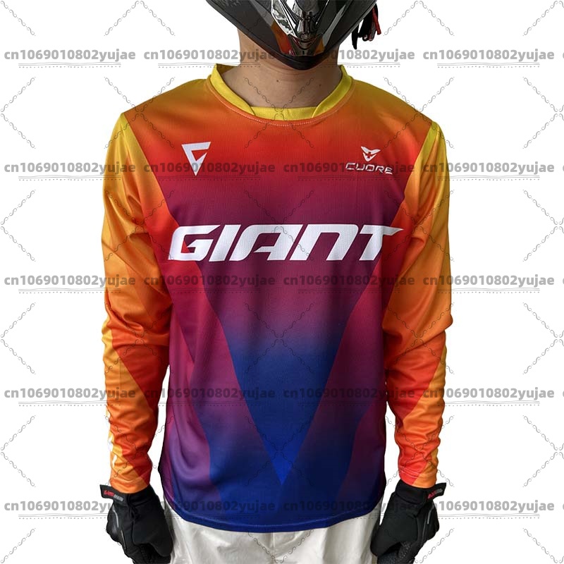 Crossfit Gear For Men - Giant Mountainbike-fietsshirt met lange mouwen voor
