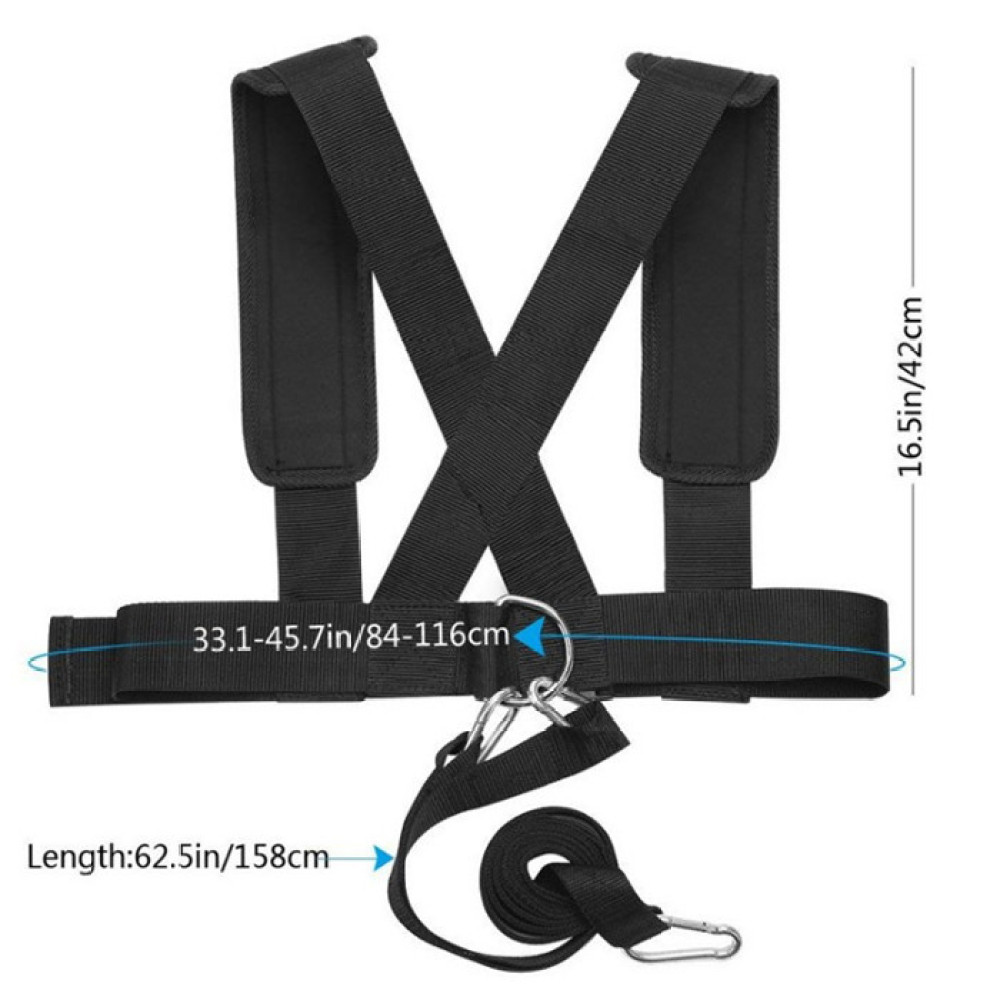 Crossfit Workout Gear - Prestatiebestendigheid Slede Harnas Vest Sprint Krachttraining