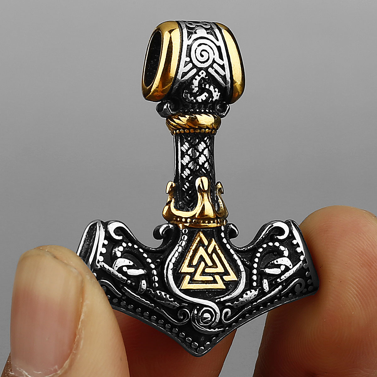 Battle Rope Anchor - 316L roestvrijstalen Viking Rune hanger ketting