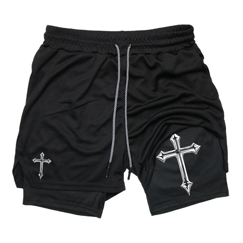 Cross Print 2-in-1 Workout Run - Crossfit Gear For Men recensie en prijs