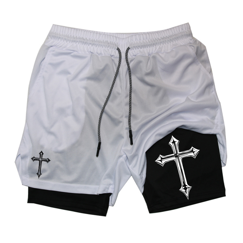 Cross Print 2-in-1 Workout Run - Crossfit Gear For Men recensie en prijs