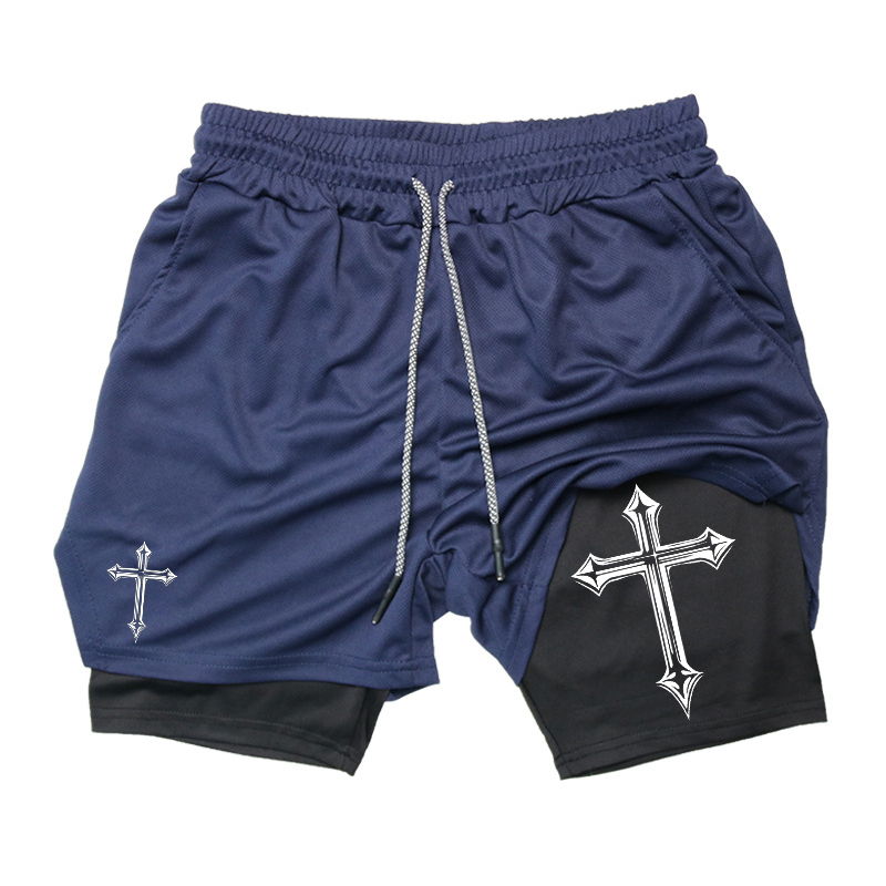Cross Print 2-in-1 Workout Run - Crossfit Gear For Men recensie en prijs