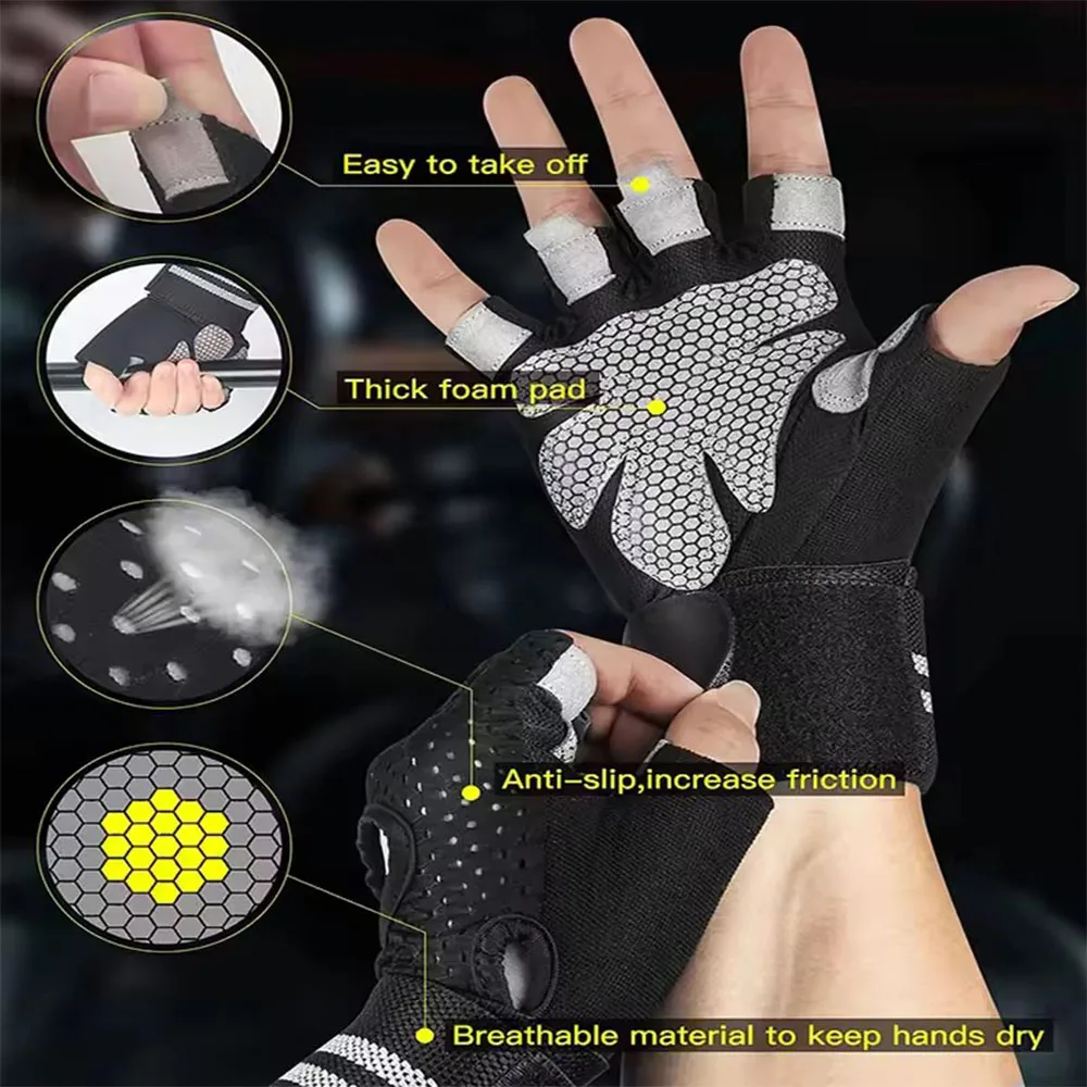 1 paar halve vinger gym fitnes - Crossfit Workout Gear recensie en prijs