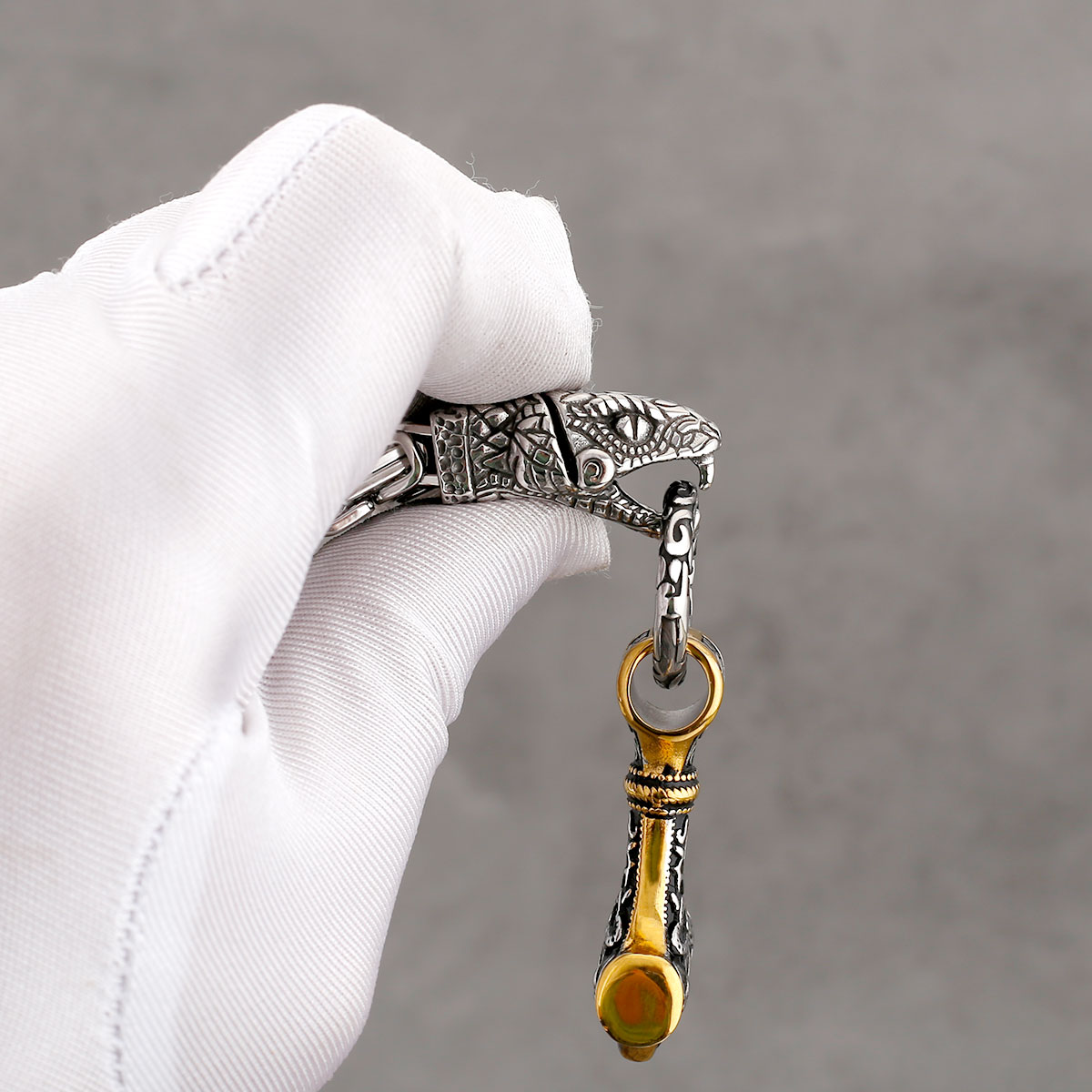 Nordic Odin Snake Head Ketting - Battle Rope Anchor recensie en prijs